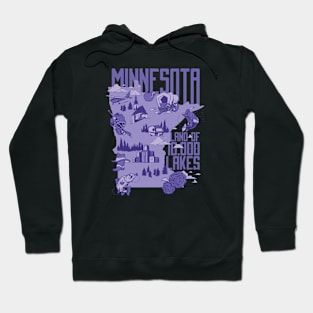 Minnesota Land of 10,000 Lakes // Land of Ten Thousand Lakes Hoodie